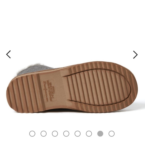 NWT Dearfoams Sierra Comfy Cozy Booties Memory Foam Outsoles Furry Boot Slippers - Picture 7 of 11